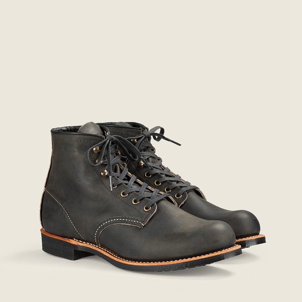 Red Wing Heritage Bot Erkek - Blacksmith - 6-Inch Rough & Tough Deri - Koyu Gri - 54GASWQKH